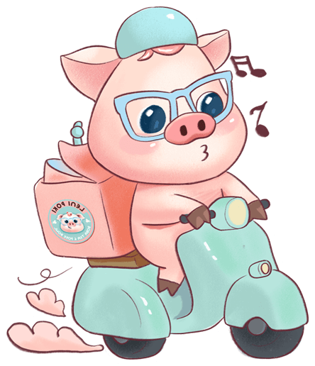 Pig driver sticker